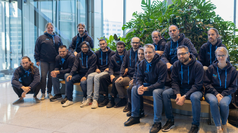 A team photo of PortBlueSky's talent.